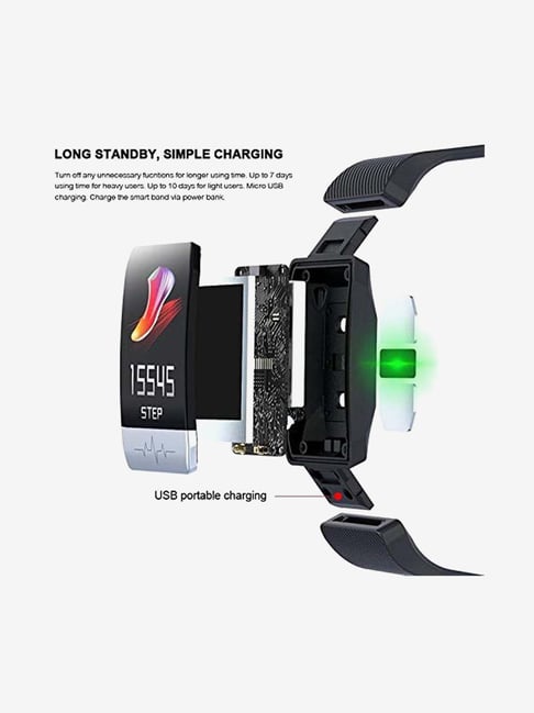 Buy OPTA Hygiea SB152 ECG PPG Sensor Smart Fitness Band Online At Best Price Tata CLiQ