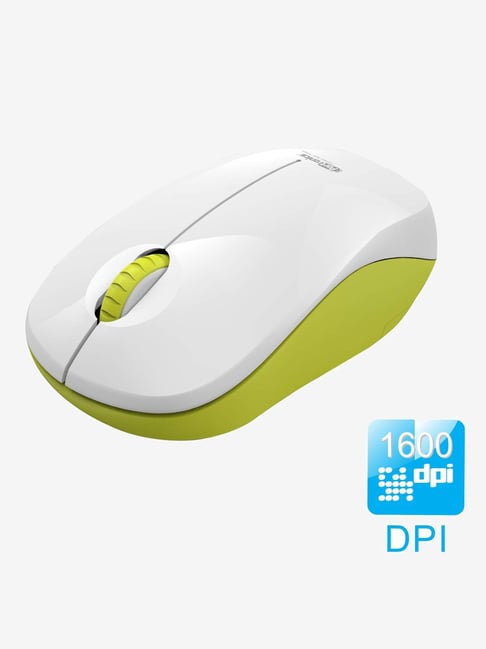 Portronics Toad 12 POR-987 Wireless Optical Mouse (Yellow/White)