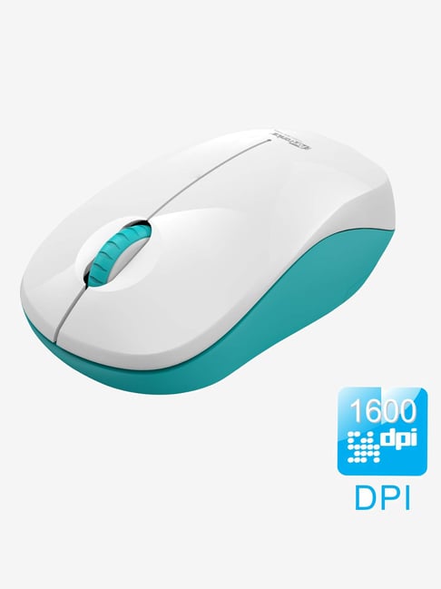 Portronics Toad 12 POR-986 Wireless Optical Mouse (Blue/White)