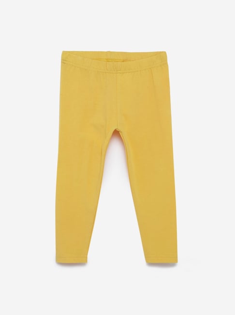 Buy Utsa Kids by Westside Yellow Leggings for Girls Clothing Online ...