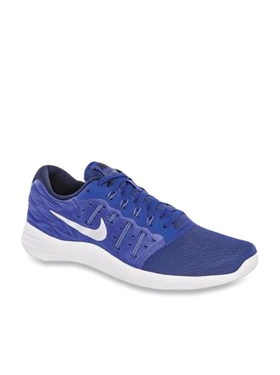 nike lunarstelos blue running shoes