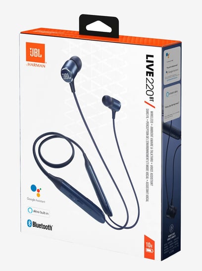 Buy JBL LIVE 220BT In the Ear Bluetooth Neckband with Mic Blue