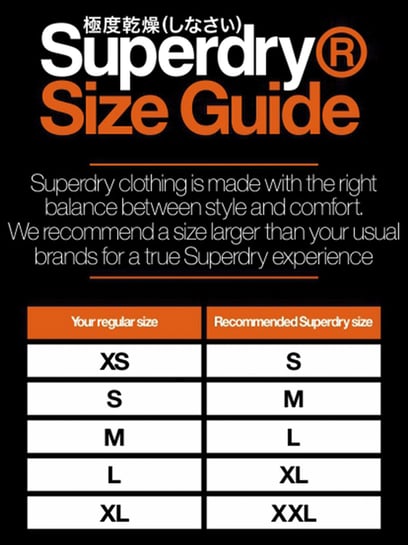 superdry belt sizes