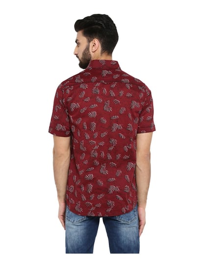 Buy Red Chief Maroon Half Sleeves Jersey Print Regular Fit Cotton Casual  T-Shirts for Men Online at Best Prices in India - JioMart.