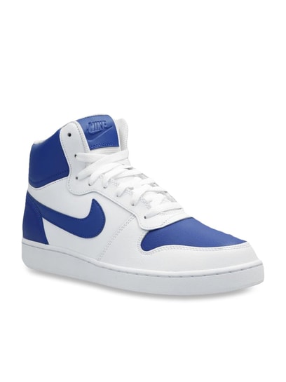 Buy Nike Ebernon Mid White \u0026 Blue Ankle 
