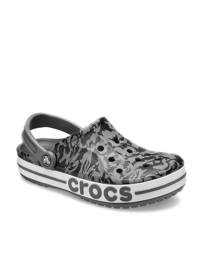 crocs black and grey