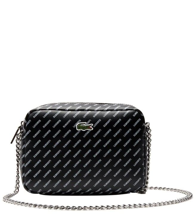 lacoste black purse