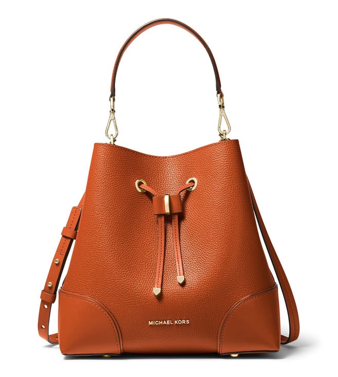 michael kors burnt orange tote