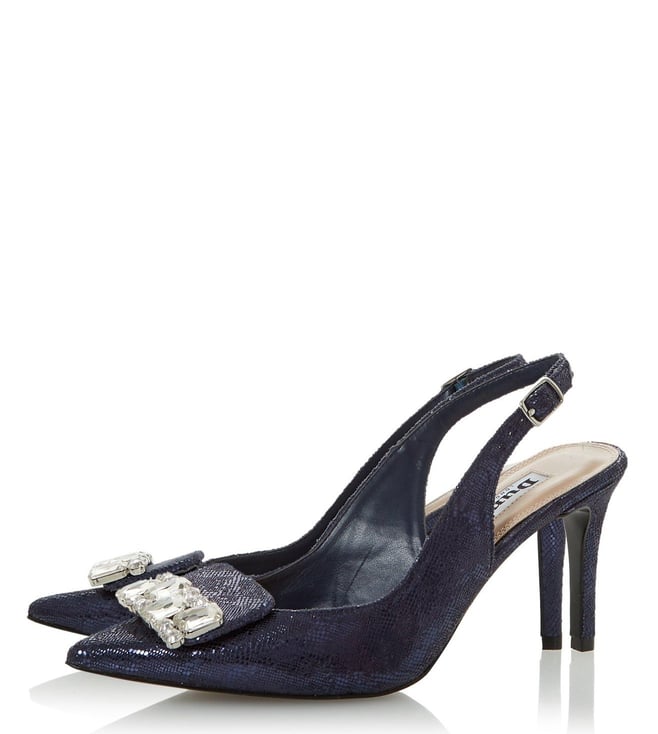 dune navy pumps