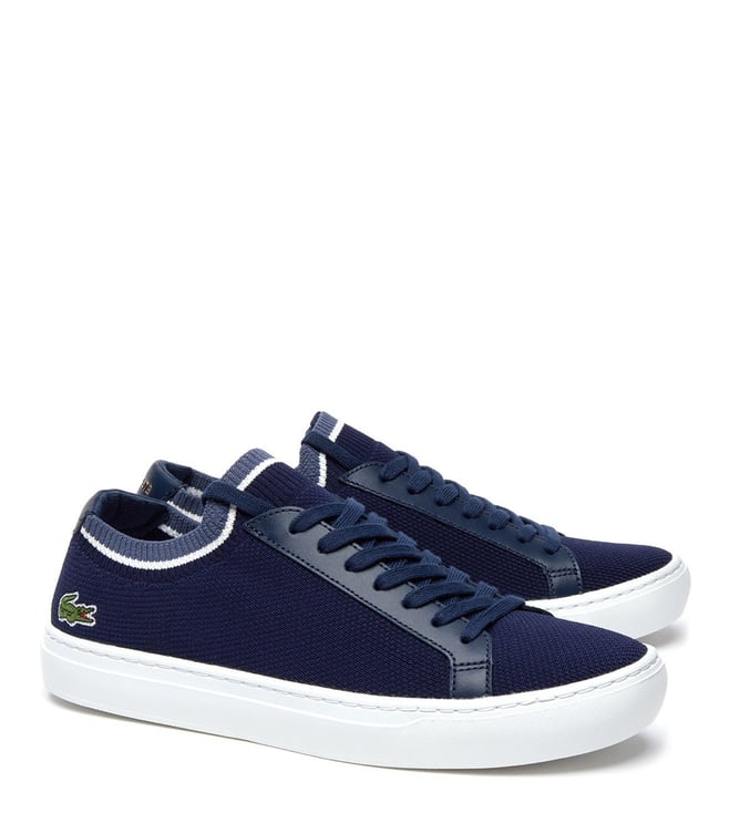 lacoste navy blue sneakers