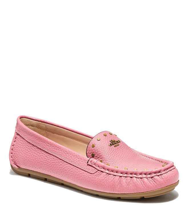 pink coach loafers