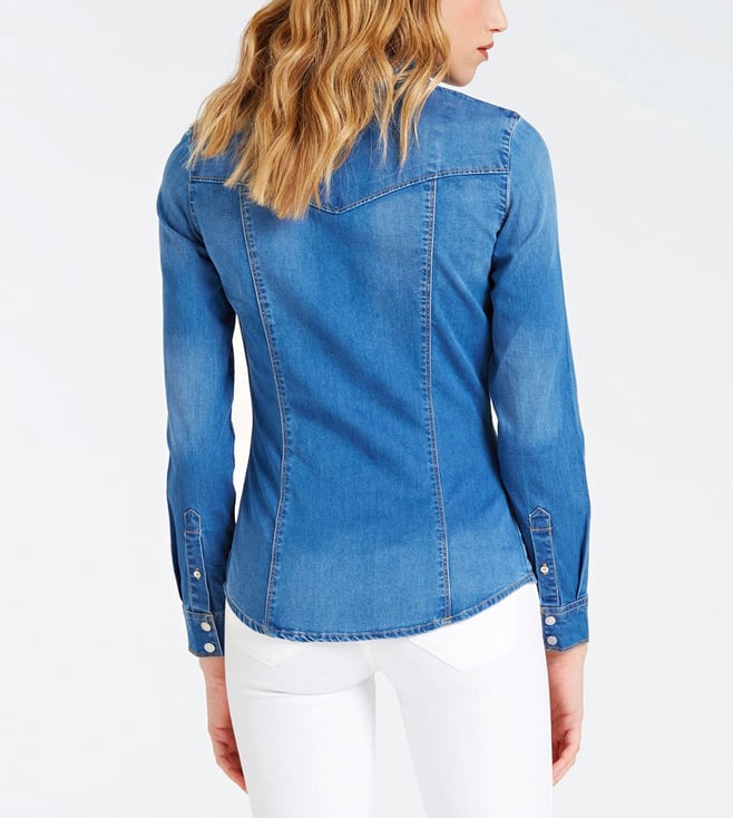 guess lalima denim shirt