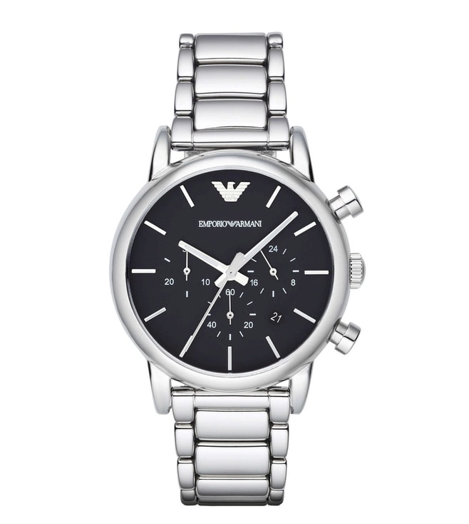 Buy Emporio Armani AR1853 Luigi Two Tone Black Dial Watch for Men for Men  Online @ Tata CLiQ Luxury