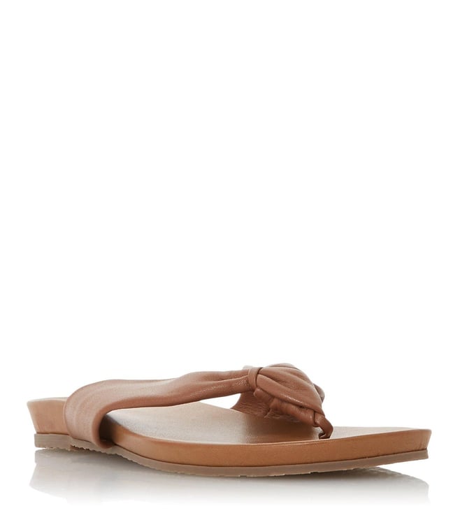 dune flat tan sandals