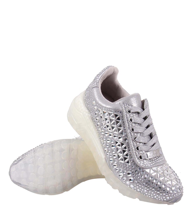 steve madden women's credit jeweled sneakers