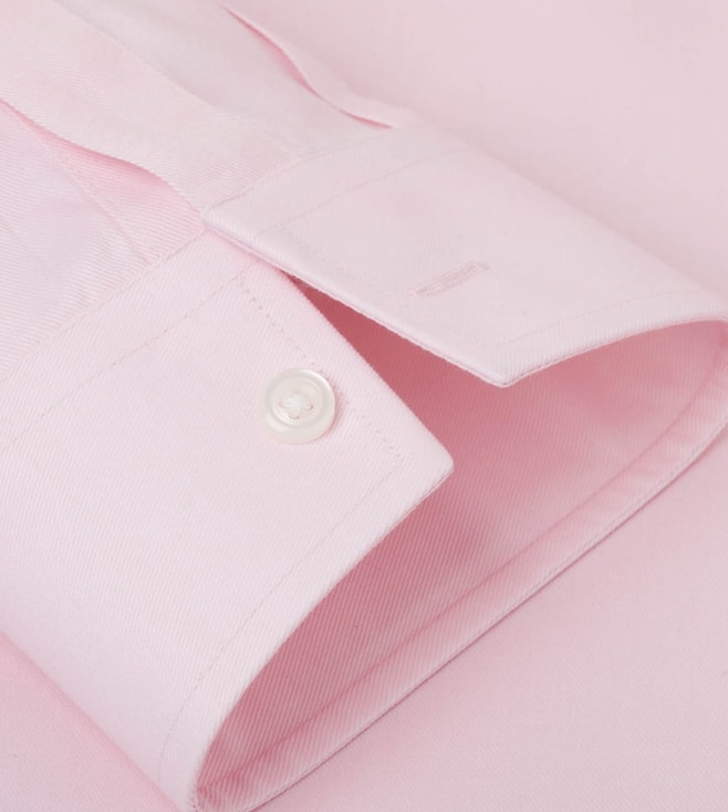 Buy T.M.Lewin Pink Super Fitted Twill Shirt for Men Online @ Tata CLiQ ...