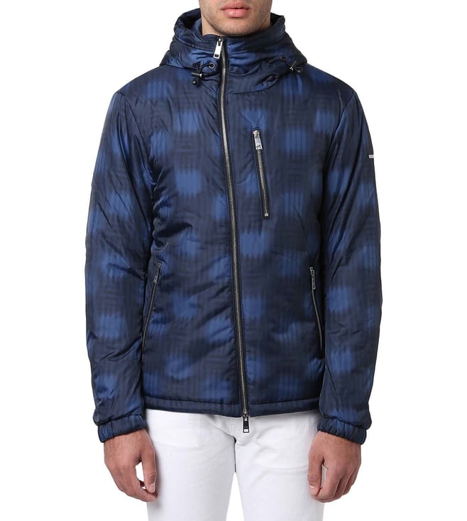 Buy Armani Exchange Navy & Sargasso Lights Printed Jacket for Men Online @  Tata CLiQ Luxury