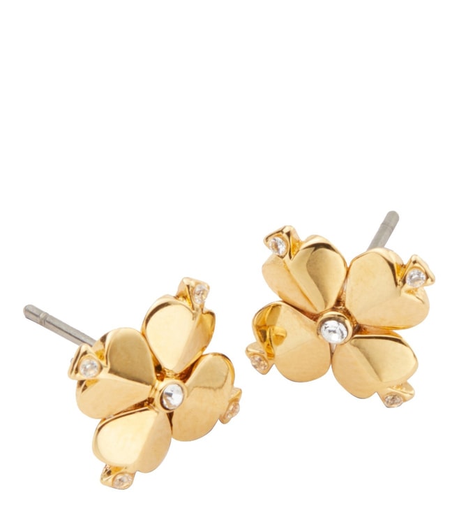 Buy Kate Spade Legacy Logo Flower Clear & Gold Stud Earrings for Women  Online @ Tata CLiQ Luxury