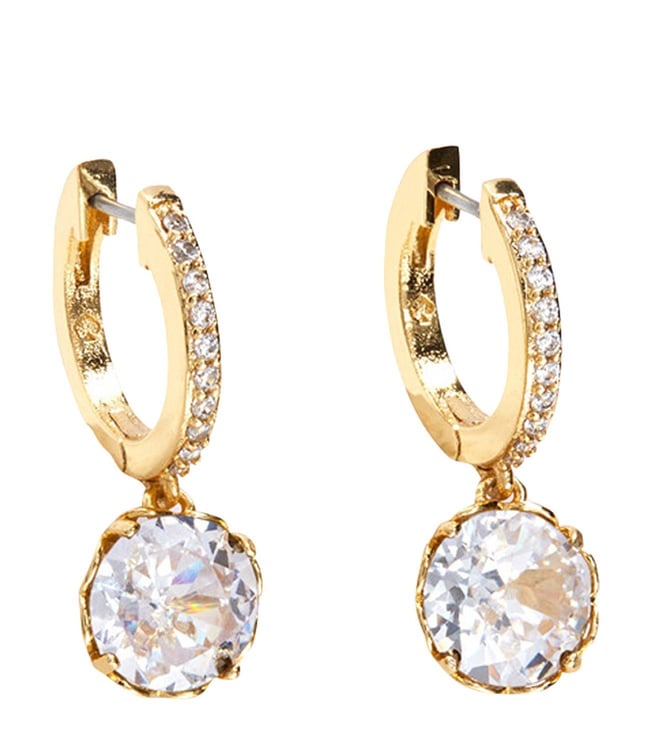 Buy Kate Spade That Sparkle Clear & Gold Huggies Earrings for Women Online  @ Tata CLiQ Luxury