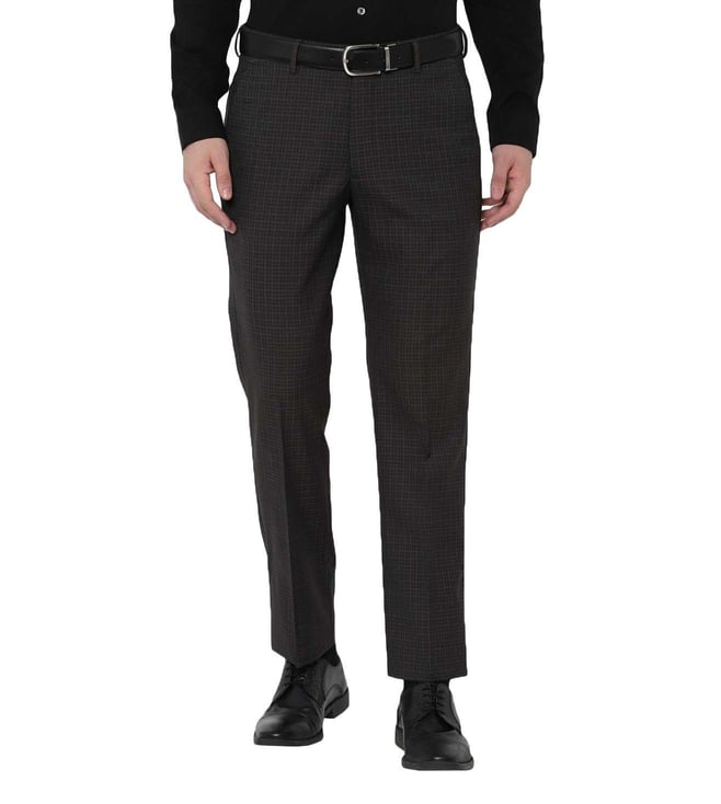 Simon Carter London Black Stripes Slim Fit Trousers