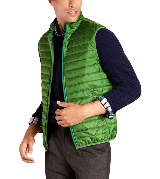 brooks vest mens green