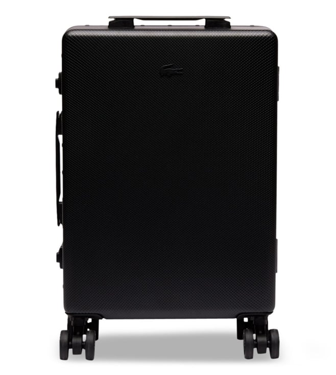 Buy Lacoste Black Large Cabin Trolley Bag @ Tata CLiQ Luxury