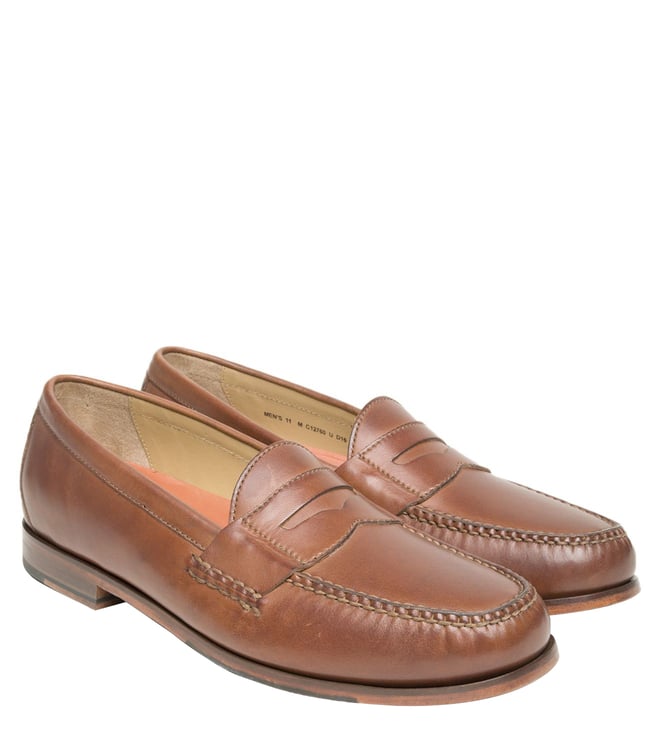 Cole Haan Tan Pinch Grand Penny Loafers 
