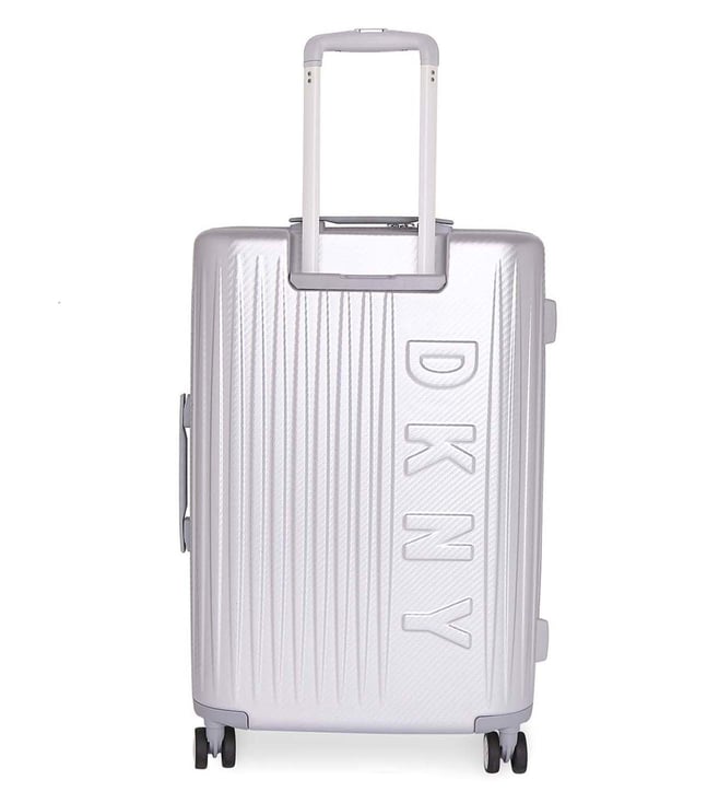 dkny silver suitcase