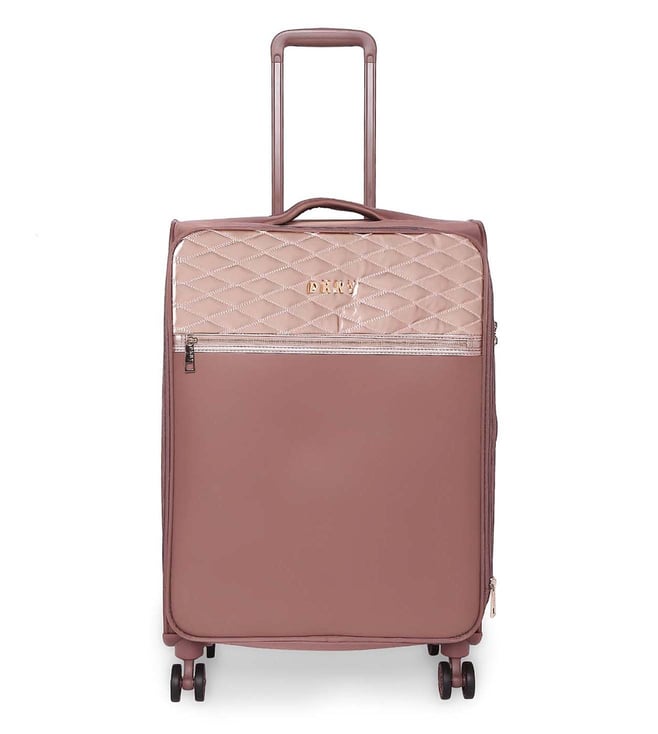 dkny rose gold suitcase