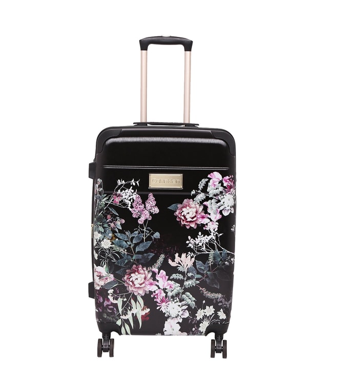 Buy Calvin Klein Black Floral Mille HS Small Carry-On Trolley Online @ Tata  CLiQ Luxury