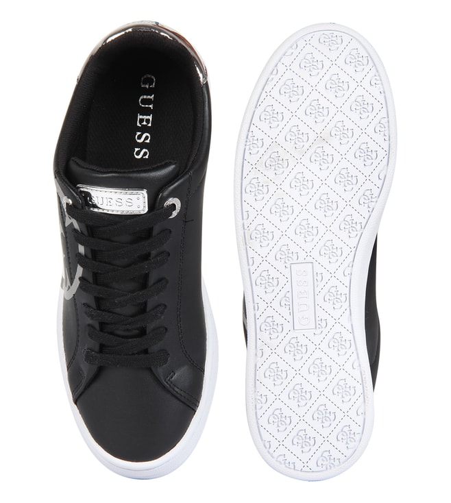 guess shoes black and white