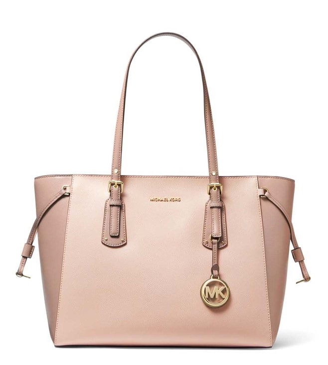 Buy MICHAEL Michael Kors Soft Pink & Fawn Voyager Laptop Tote for Women  Online @ Tata CLiQ Luxury