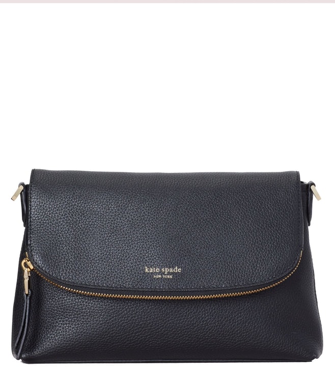 Buy Kate Spade Black Polly Convertible Flap Large Cross Body Bag for Women  Online @ Tata CLiQ Luxury