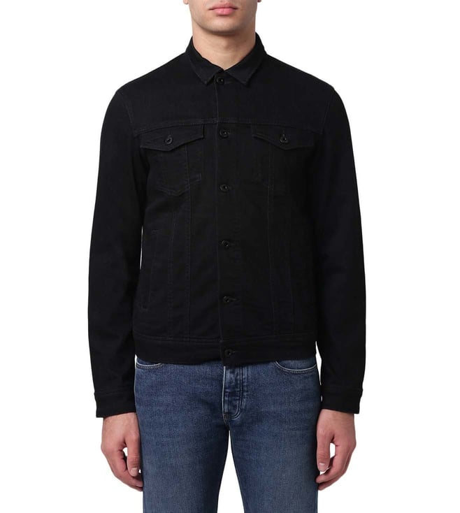 Buy Emporio Armani Denim Nero Slim Fit Blouson Jacket for Men Online @ Tata  CLiQ Luxury