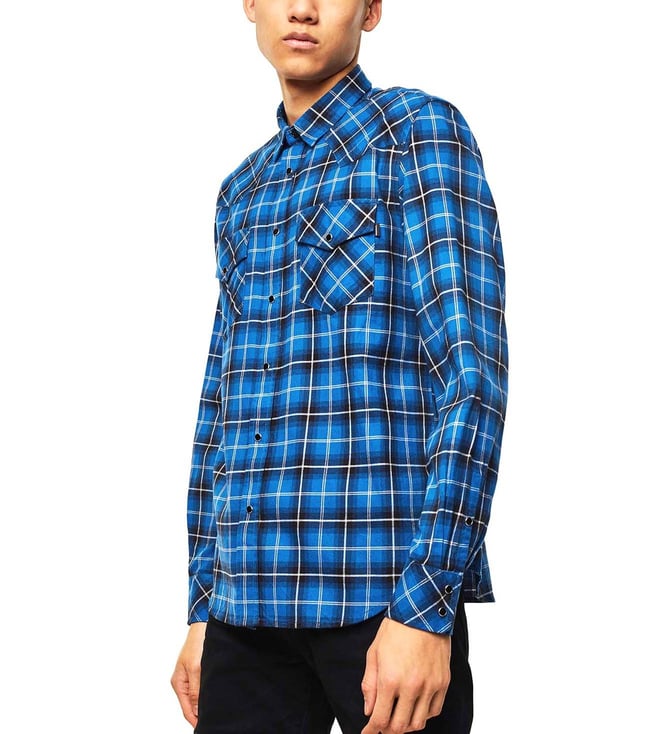 diesel check shirt