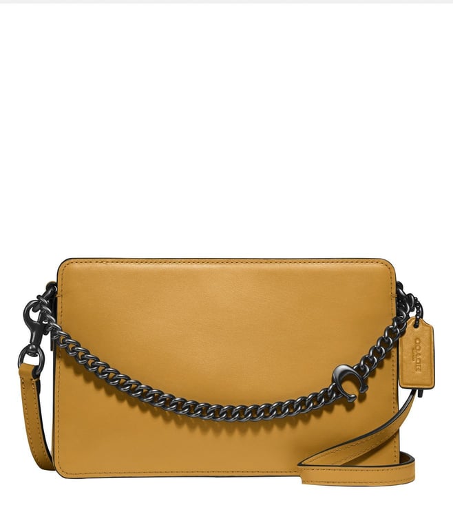 coach yellow crossbody bag