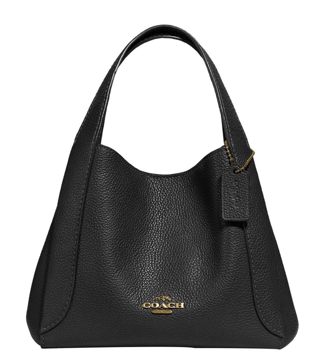 Coach Women's Polished Pebble Leather Hadley Hobo Bag - Black