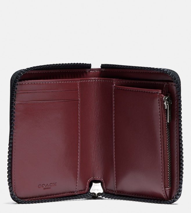 Buy Coach Black Heart Zip Around Small Wallet for Women Online @ Tata CLiQ Luxury