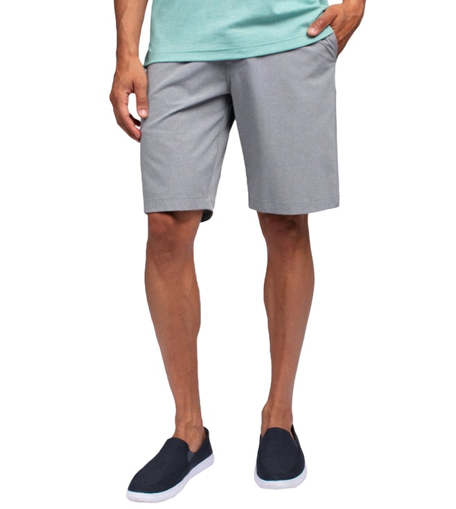 Buy Travis Mathew Light Grey Beck Must Haves Collection Shorts for Men ...
