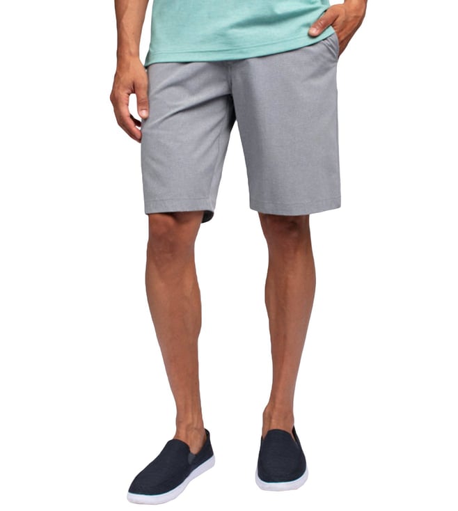 Buy Travis Mathew Light Grey Beck Must Haves Collection Shorts for Men ...