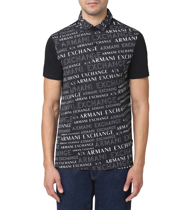 Buy Armani Exchange A-o Extreme Logo Bs Regular Fit Polo T-Shirt for Men  Online @ Tata CLiQ Luxury