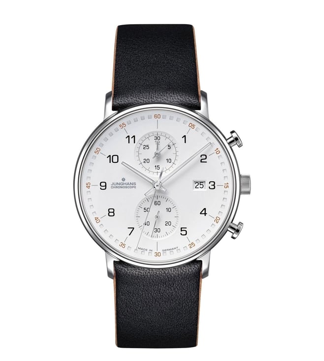 Buy Junghans 41477100 Form C Silver Dial Watch for Men Online