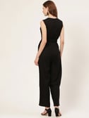 Jamila Strapless Flared Hem Jumpsuit in Black  Oh Polly