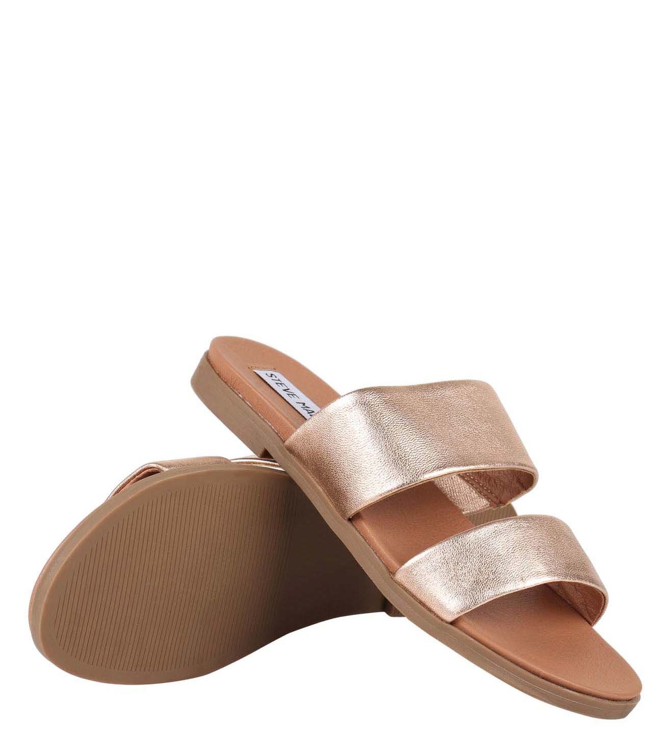 steve madden rose gold slides