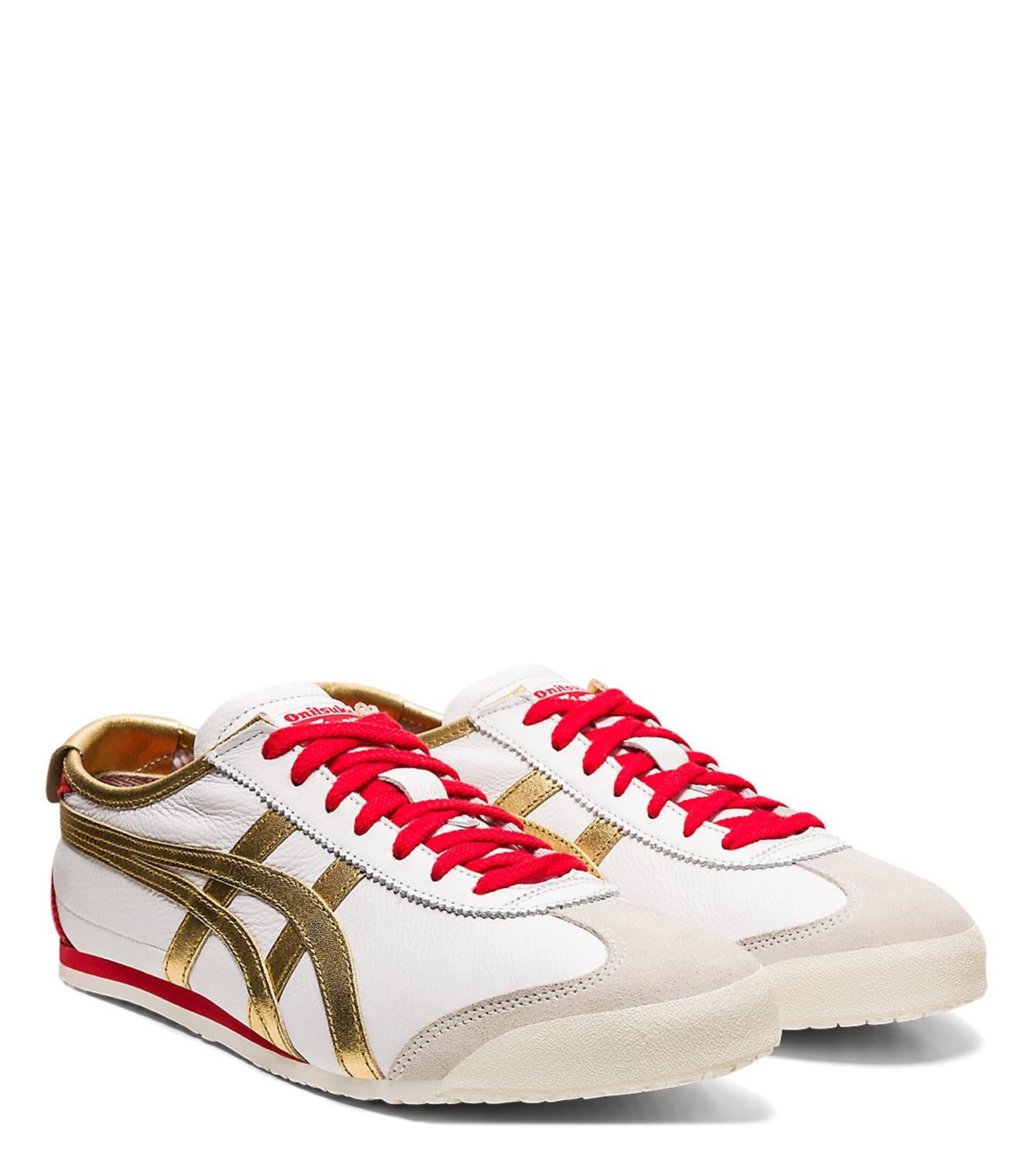 onitsuka tiger white and gold