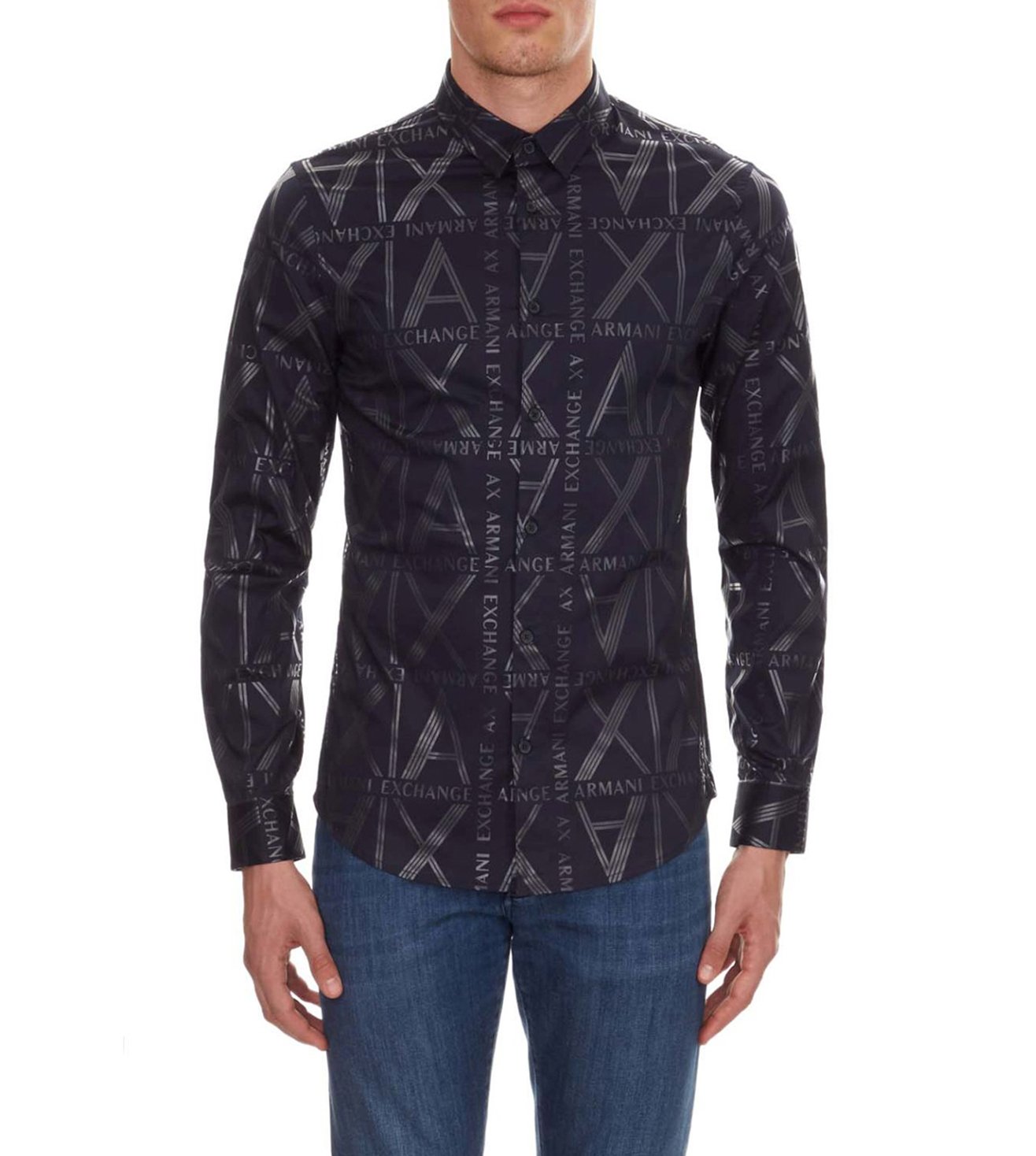 armani exchange slim fit shirt