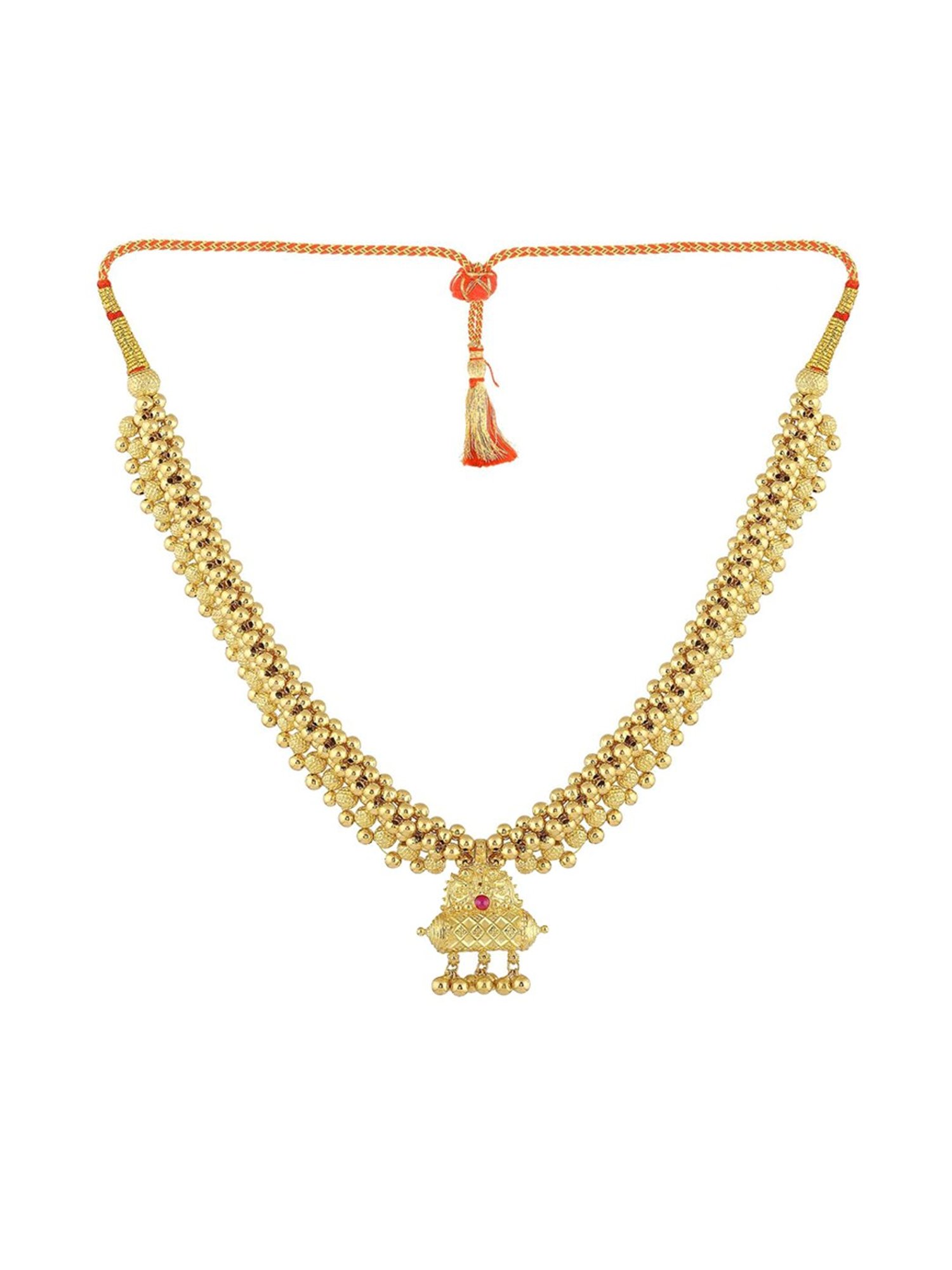 Gold necklace shop online malabar