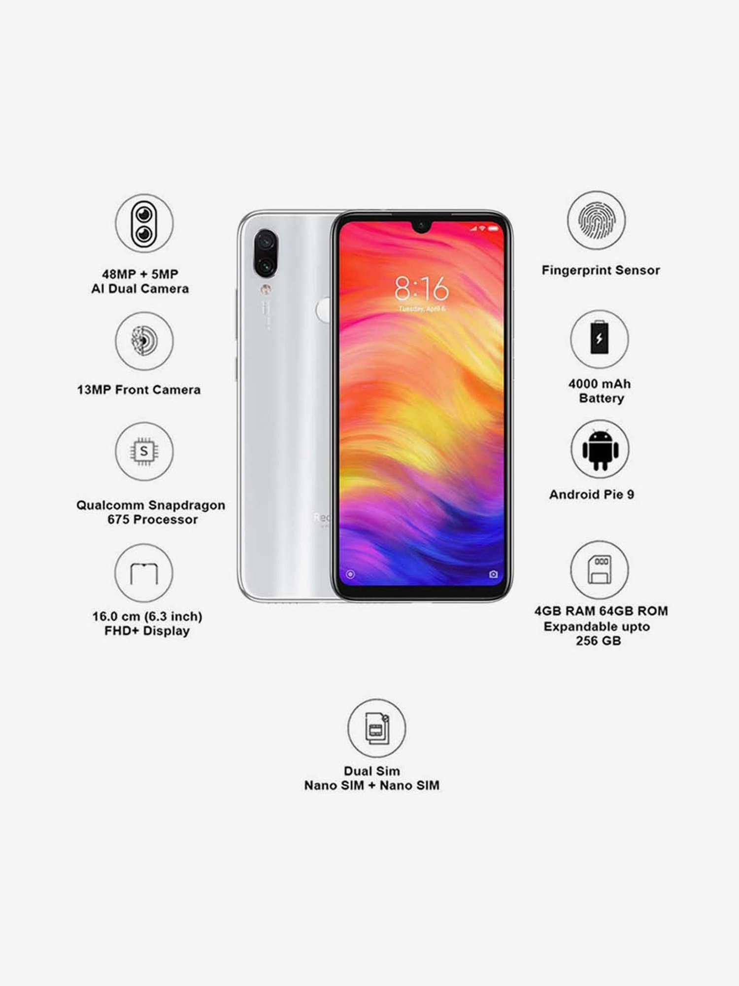 Buy Xiaomi Redmi Note 7 Pro 64 Gb 4 Gb Ram Dual Sim 4g Online At Best Price Tata Cliq