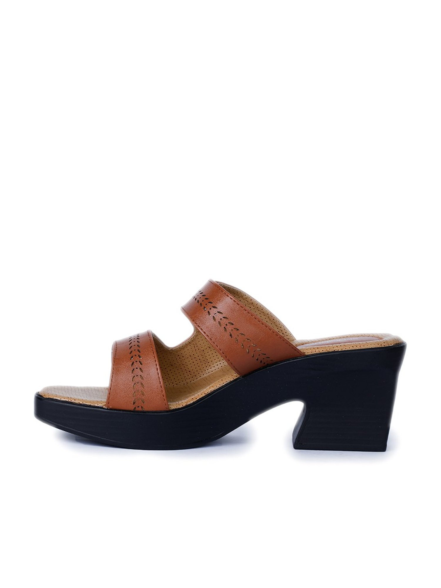 Buy Healers Comfort (Tan) Platform Thongs Sandals For Womens JL-76