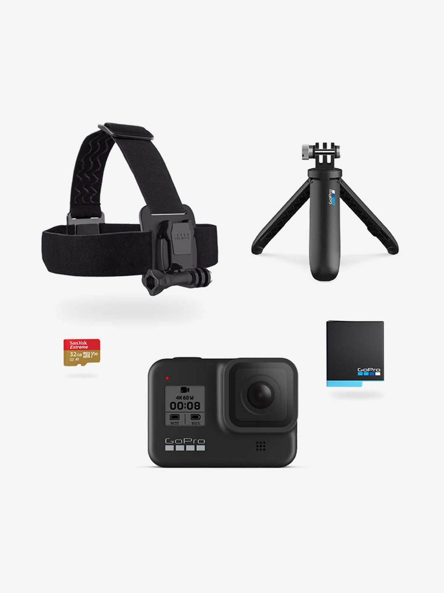 Buy Gopro Hero 8 Chdhx 801 12mp Sports And Action Camera Holiday Bundle Black Online At Best Prices Tata Cliq